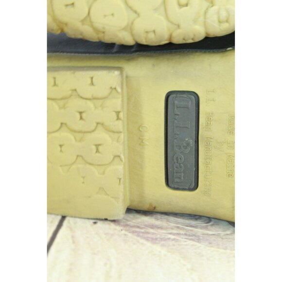 LL Bean Brown Leather Lace Up Round Toe Insulated Ankle Duck Boots Size 6 M - Picture 8 of 9